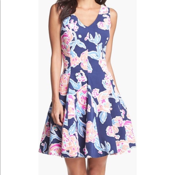 Lilly Pulitzer Dresses & Skirts - Lilly Pulitzer Clove Print Fit & Flare Dress